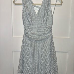 Windsor Light Blue Backless Lace Dress